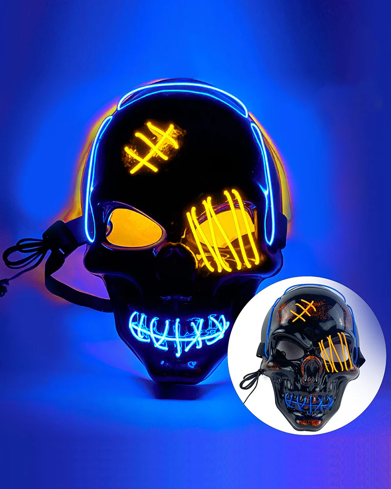 Cyberpunk LED Skull Ghost Face Mask - Image 22