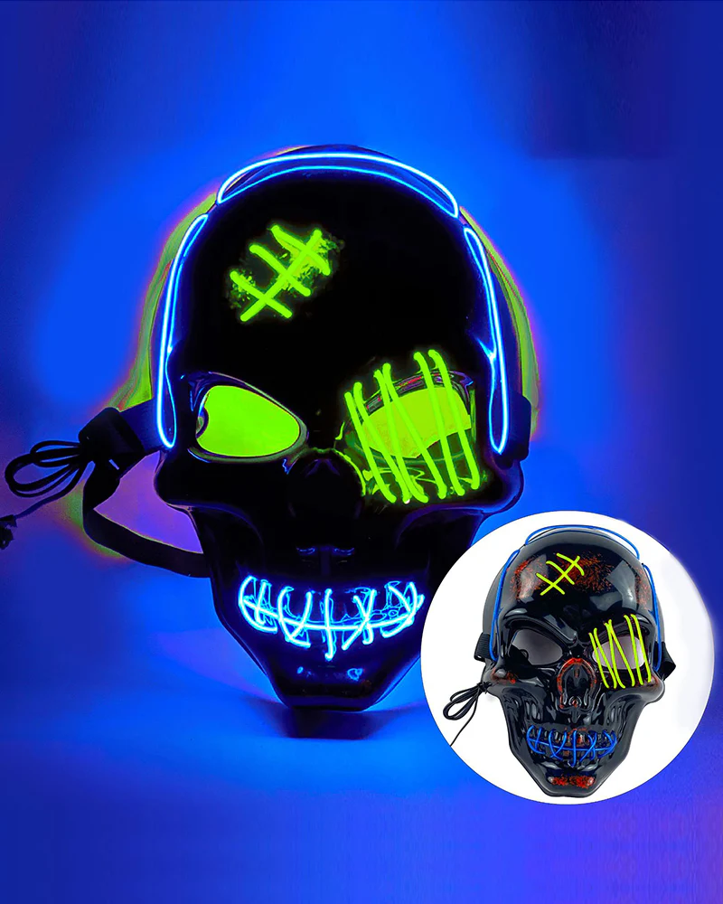 Cyberpunk LED Skull Ghost Face Mask - Image 23