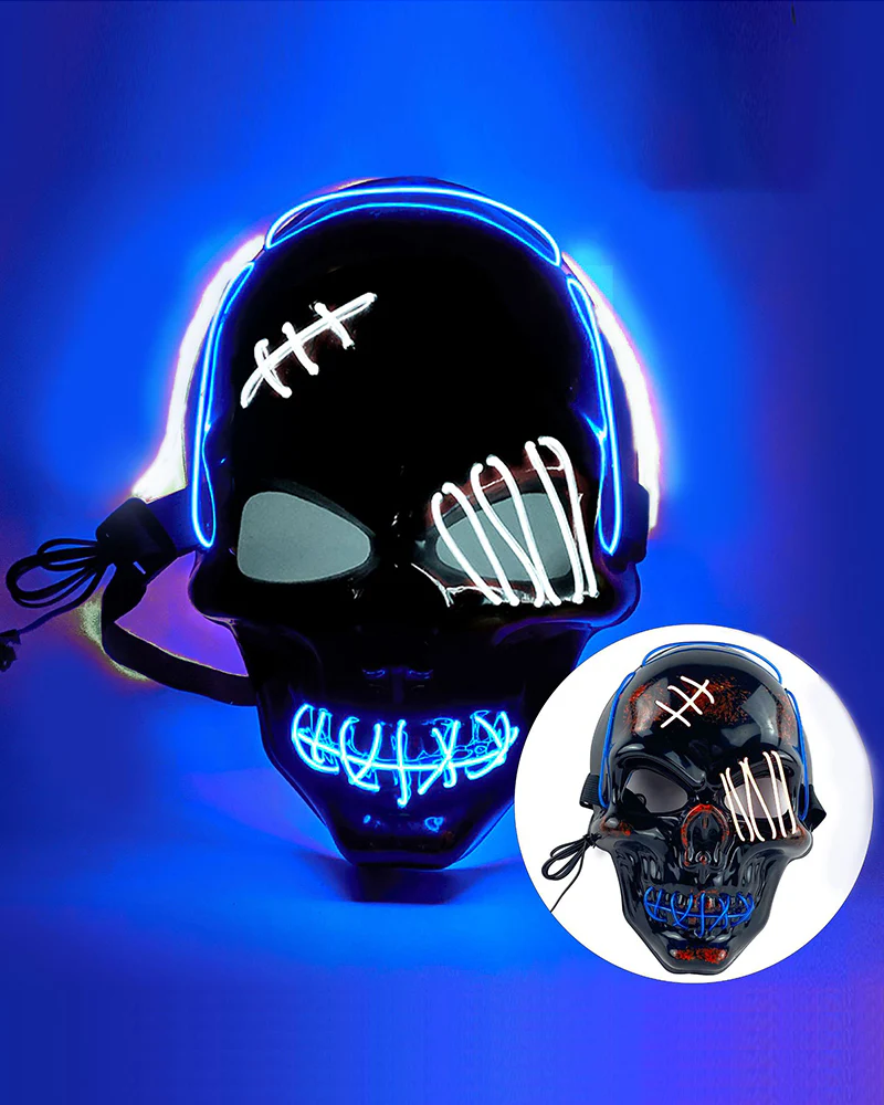 Cyberpunk LED Skull Ghost Face Mask - Image 24