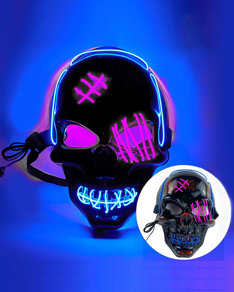 Cyberpunk LED Skull Ghost Face Mask - Image 25