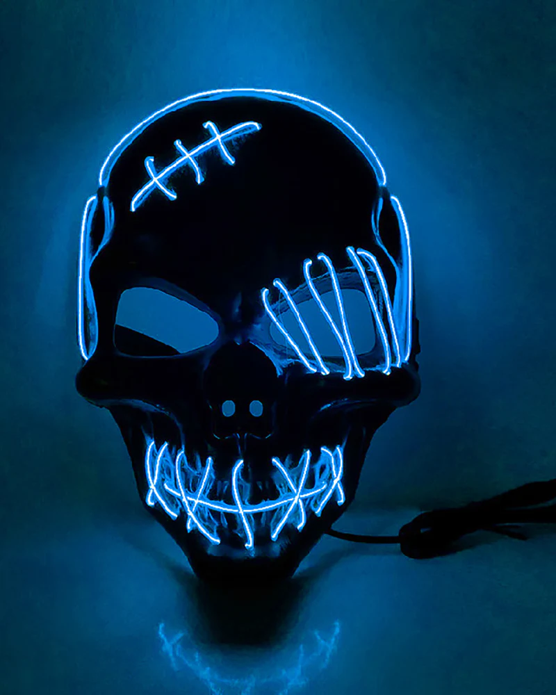Cyberpunk LED Skull Ghost Face Mask - Image 28