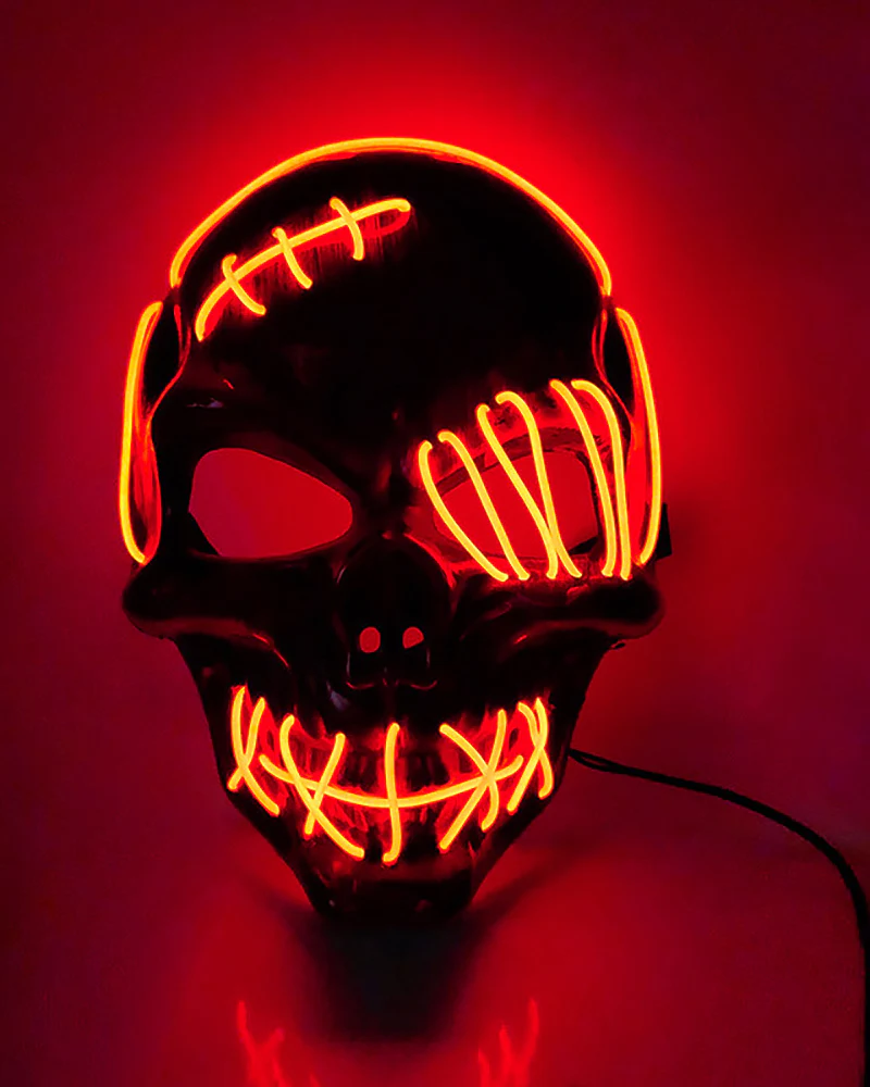 Cyberpunk LED Skull Ghost Face Mask - Image 29