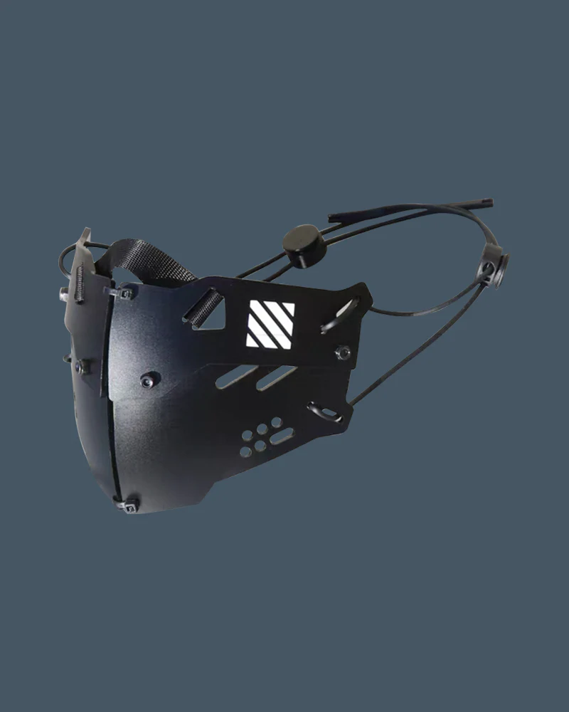 Cyberpunk Mech-Horn Tactical Cap Mask Hand Armor - Image 7
