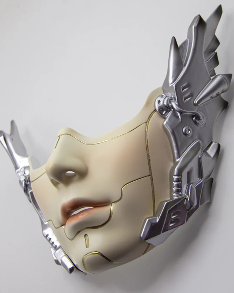 Cyberpunk Mecha Ascension Half-Face Cosplay Mask - Image 5