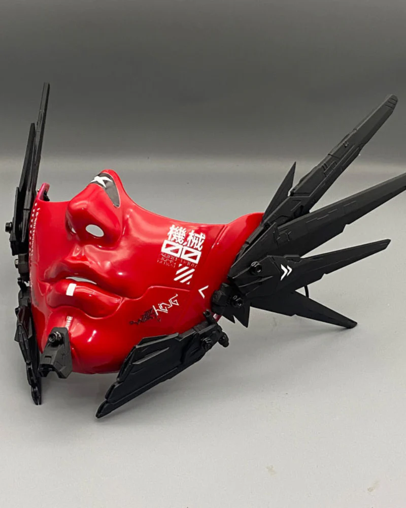 Cyberpunk Mecha Tech Half-Face Mask - Image 8