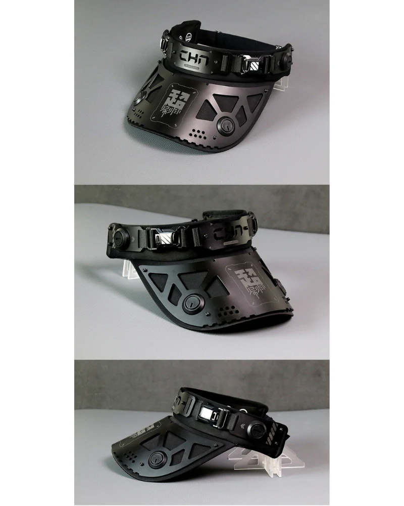 Cyberpunk Mechanical Futuristic Visor Mask and Neck Gaiter - Image 12