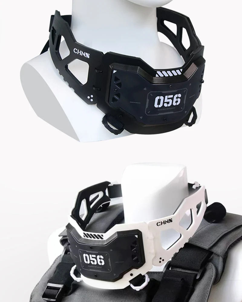 Cyberpunk Mechanical Futuristic Visor Mask and Neck Gaiter - Image 14