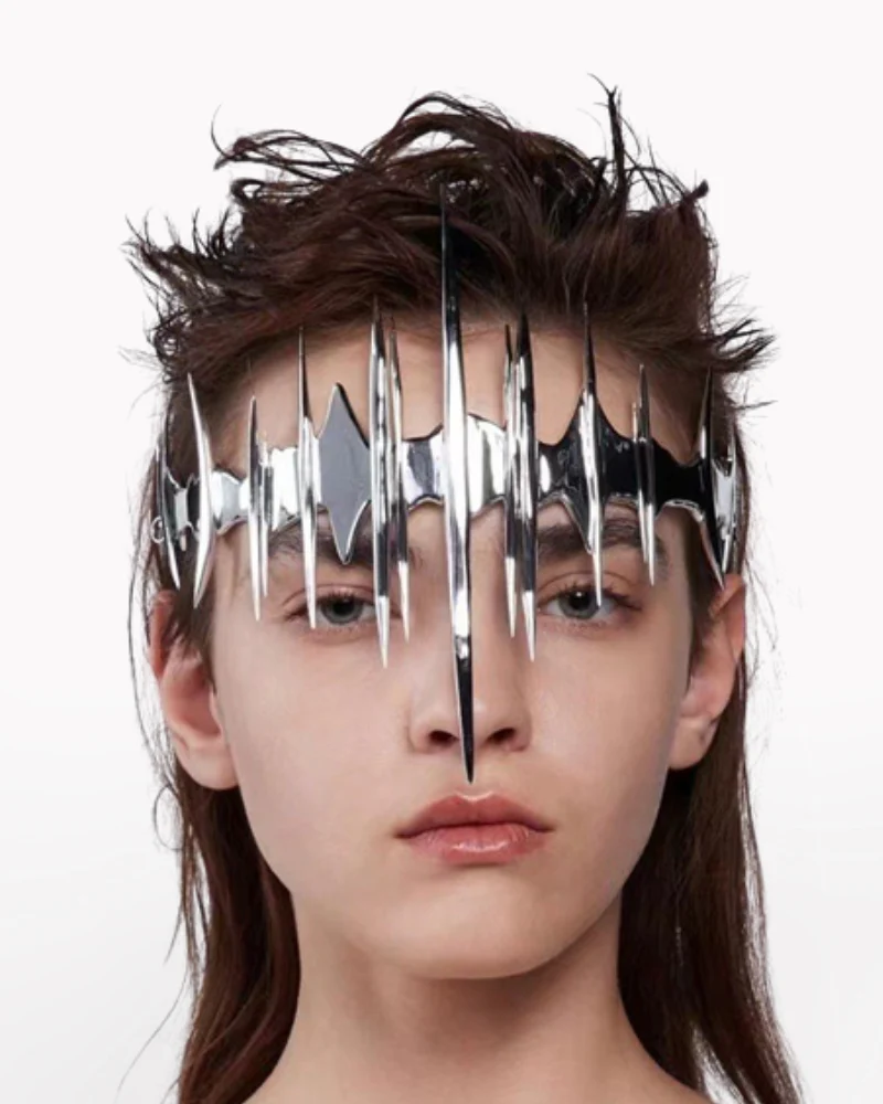 Cyberpunk Metal Sci-Fi Mask - Image 4