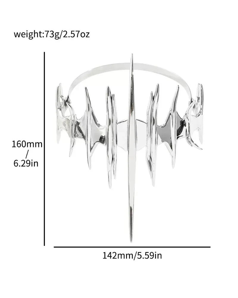 Cyberpunk Metal Sci-Fi Mask - Image 7