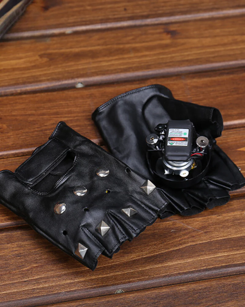 Cyberpunk Red&Green Laser Light Up Gloves - Image 10