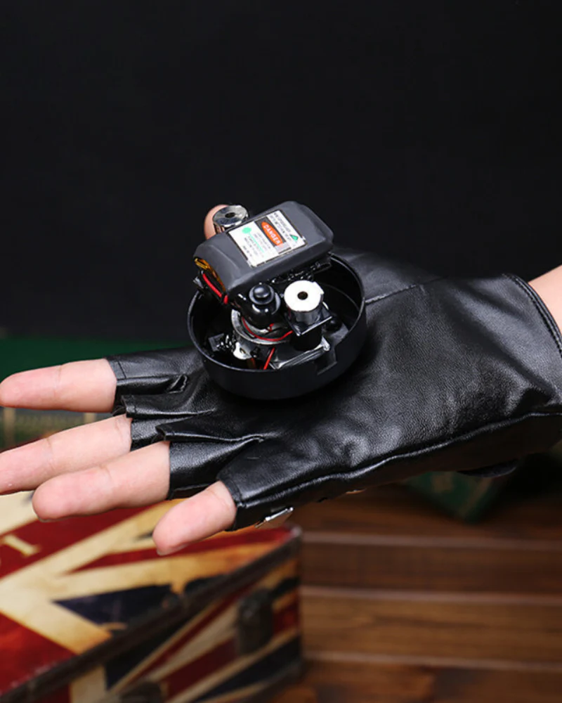 Cyberpunk Red&Green Laser Light Up Gloves - Image 11