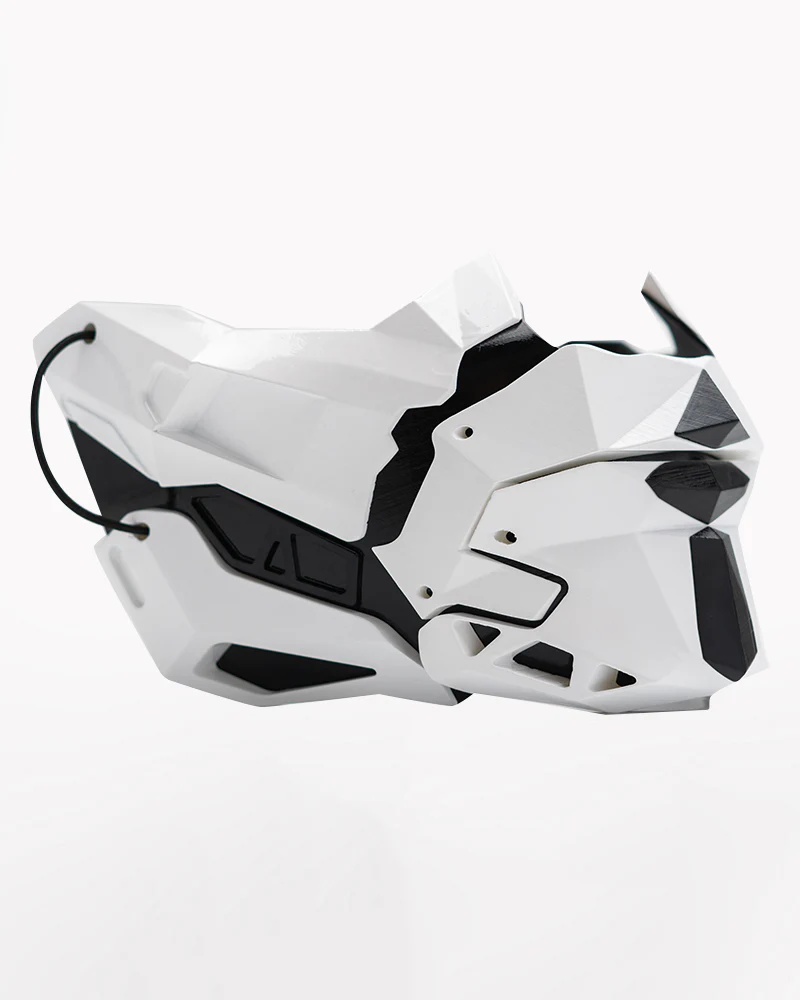 Cyberpunk Samurai Half Face Mask