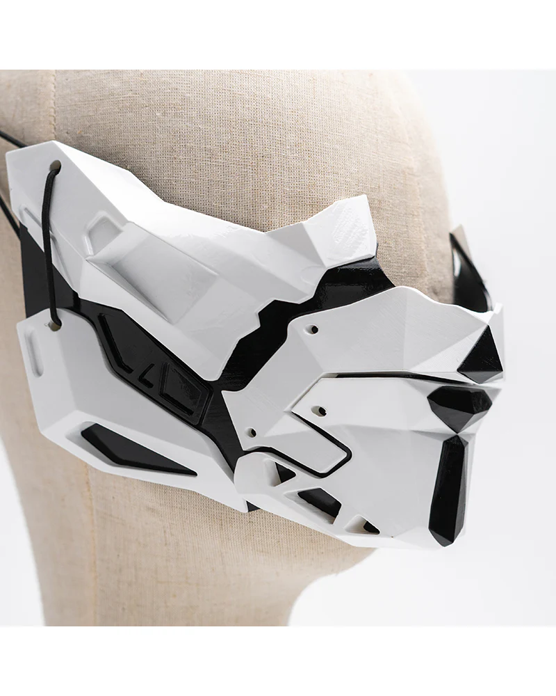 Cyberpunk Samurai Half Face Mask - Image 6