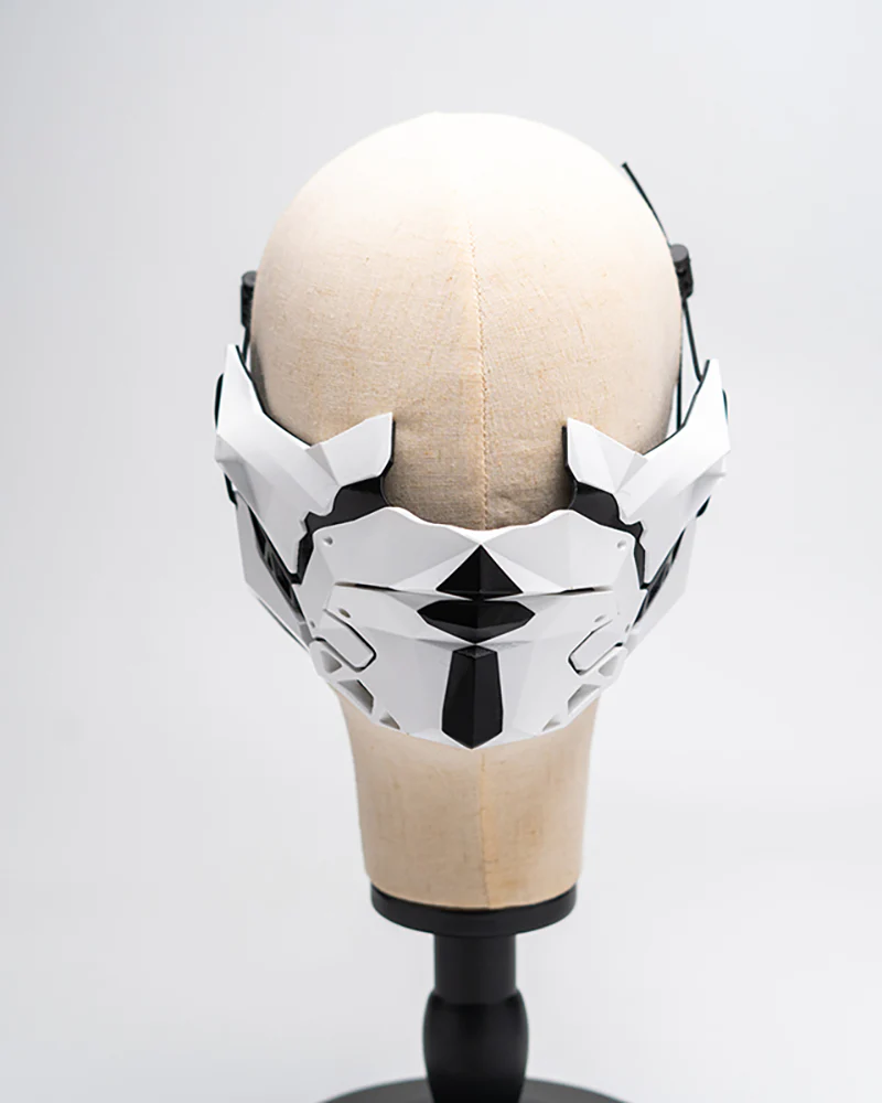Cyberpunk Samurai Half Face Mask - Image 7