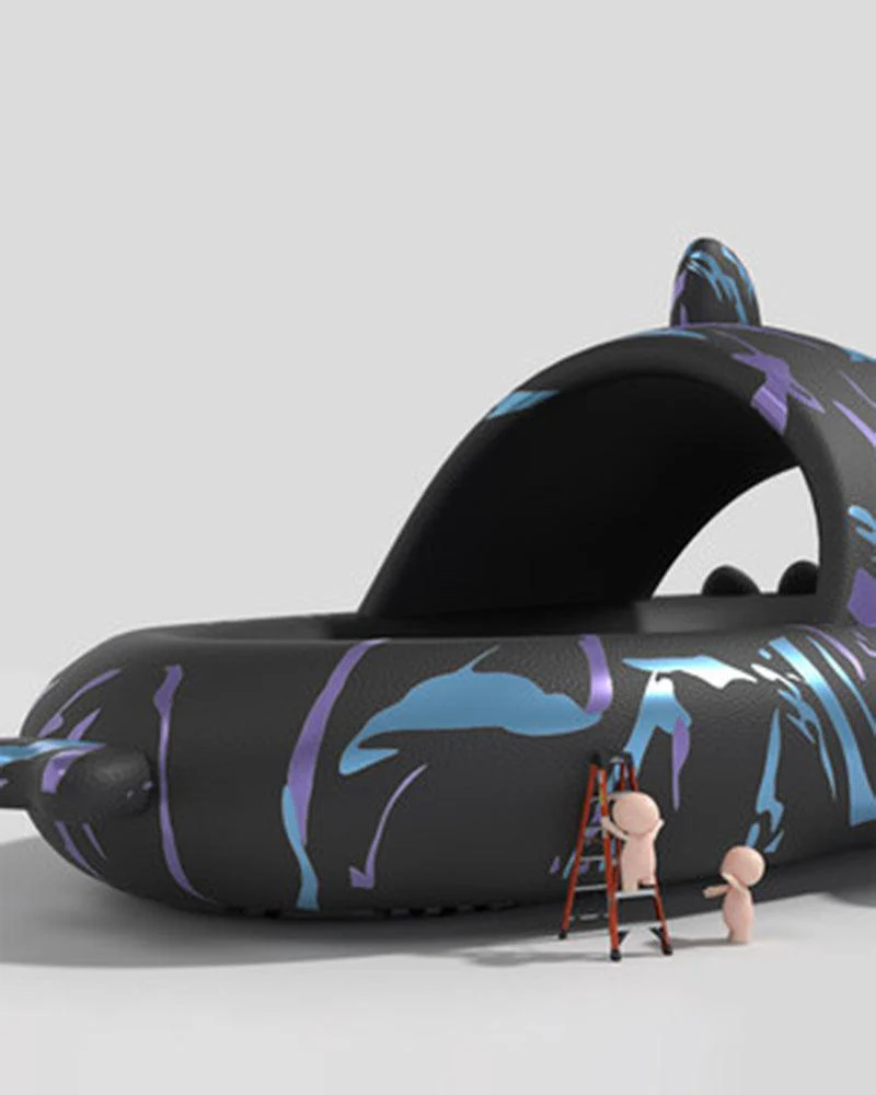 Cyberpunk Shark Cyber Slippers - Image 10