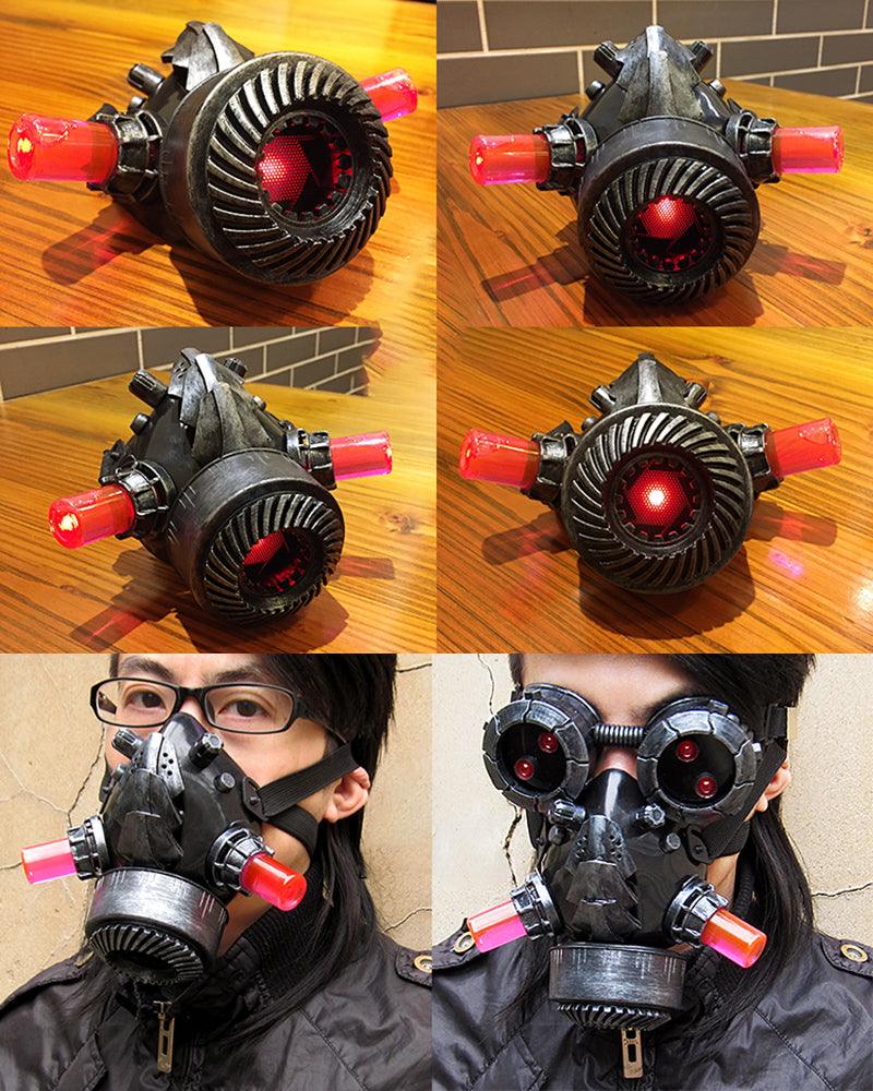 Cyberpunk Steampunk Glow Goggles And Mask (Sold Separately) - Image 19