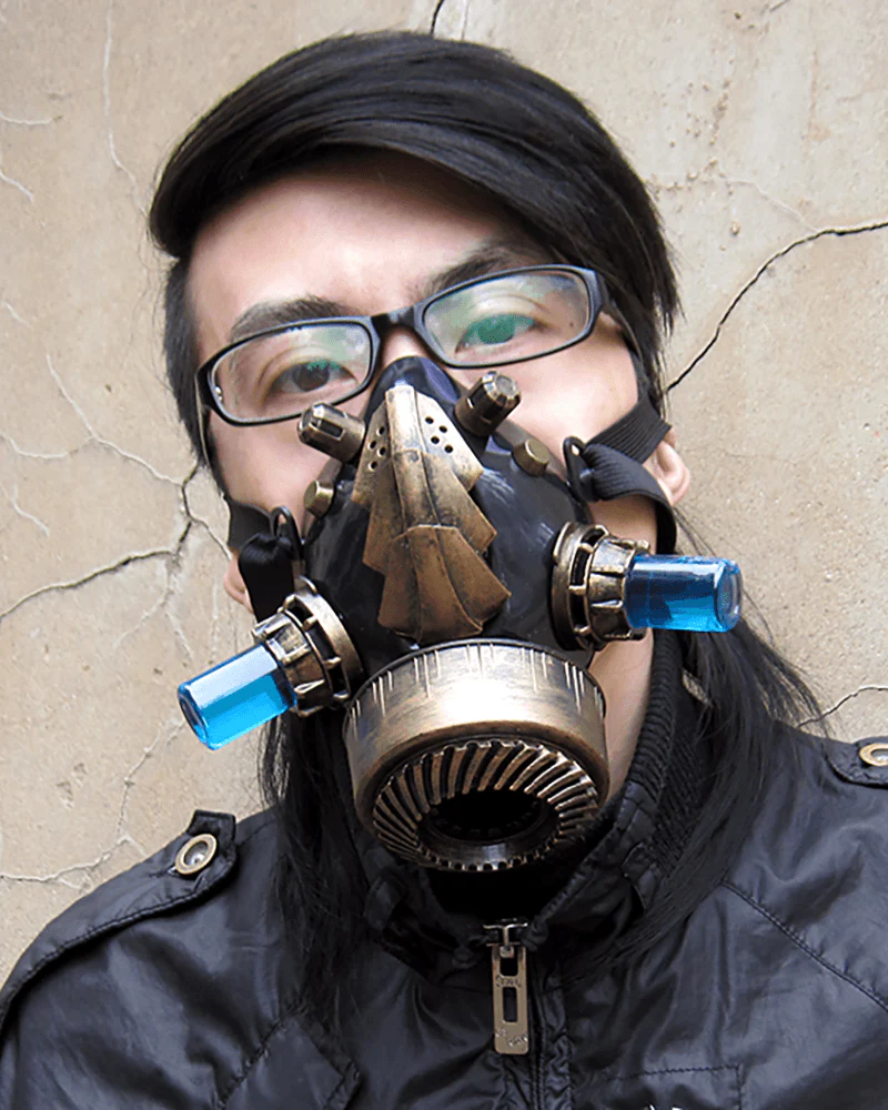 Cyberpunk Steampunk Glow Goggles And Mask (Sold Separately) - Image 22
