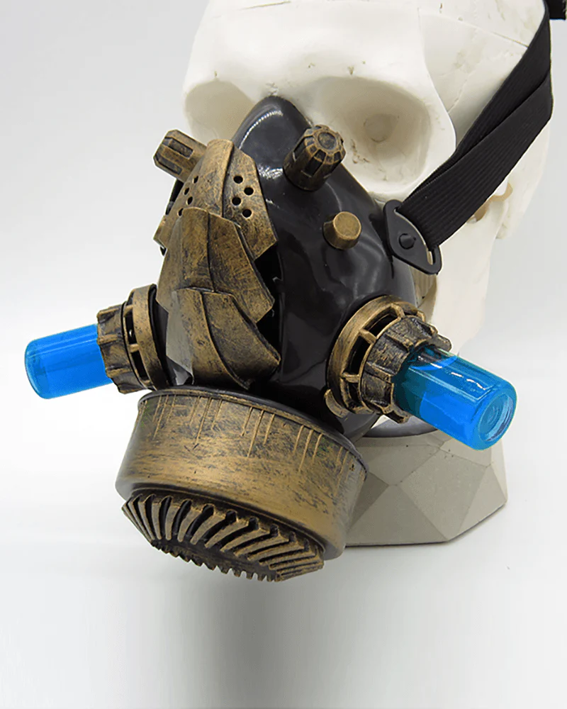 Cyberpunk Steampunk Glow Goggles And Mask (Sold Separately) - Image 5