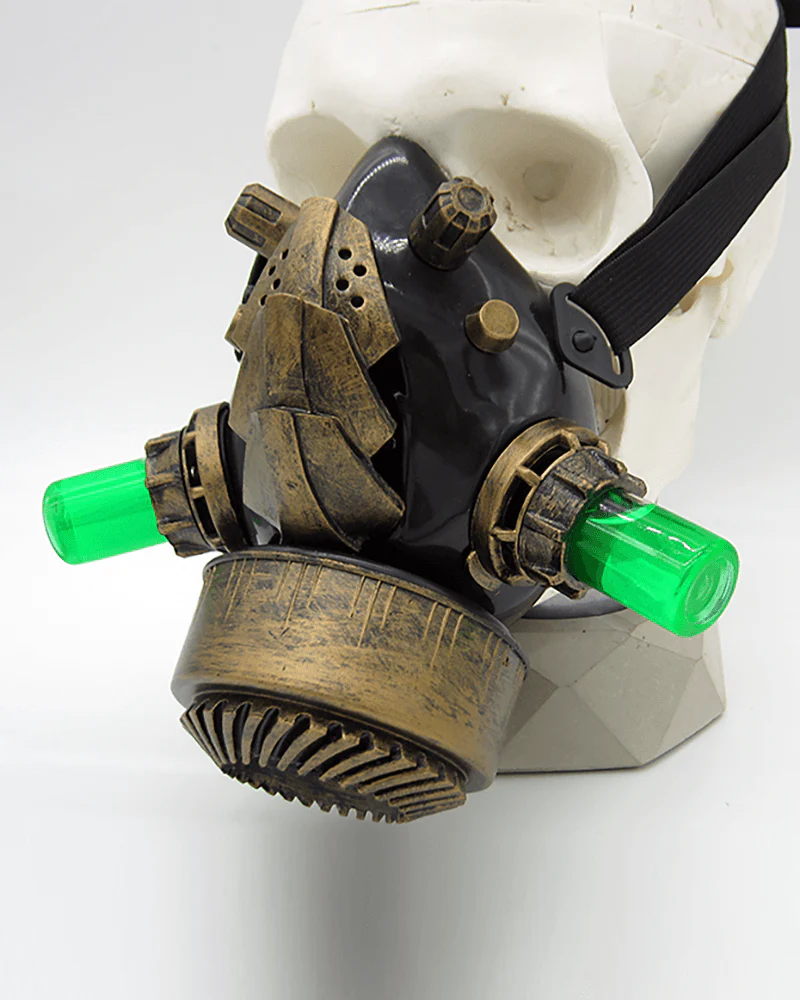 Cyberpunk Steampunk Glow Goggles And Mask (Sold Separately) - Image 6