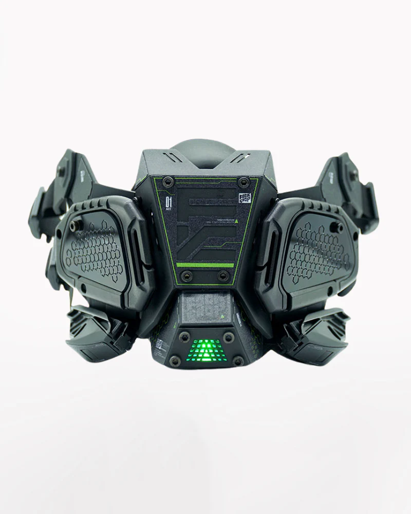 Cyberpunk Tech Half Face Mask
