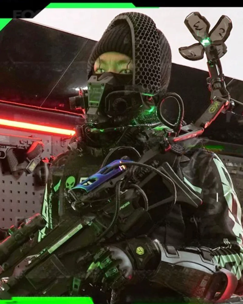 Cyberpunk Tech Half Face Mask - Image 10