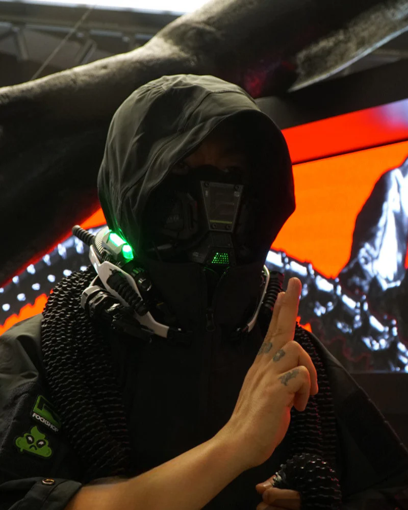 Cyberpunk Tech Half Face Mask - Image 11
