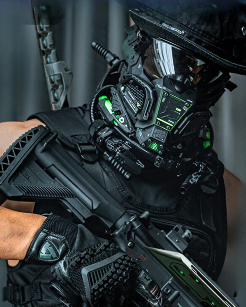 Cyberpunk Tech Half Face Mask - Image 13