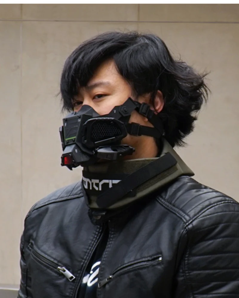 Cyberpunk Tech Half Face Mask - Image 3