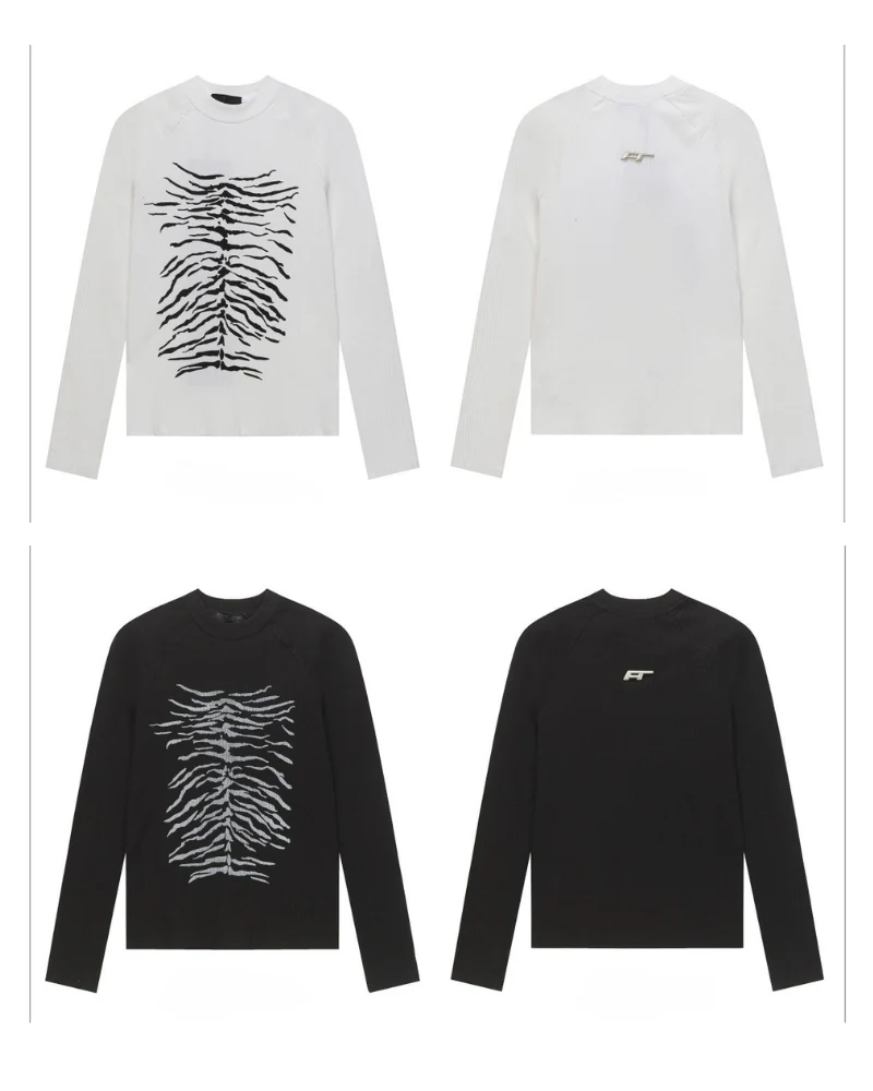 Dark Subculture Slim-Fit Crewneck Knit Sweatshirt - Image 11