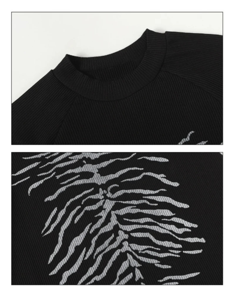 Dark Subculture Slim-Fit Crewneck Knit Sweatshirt - Image 12