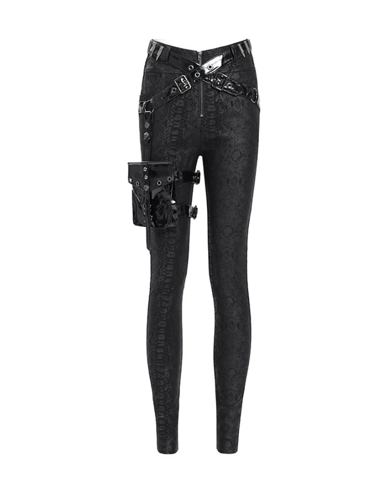 Darkwear Detachable Leg Bags Women Punk Pants - Image 2