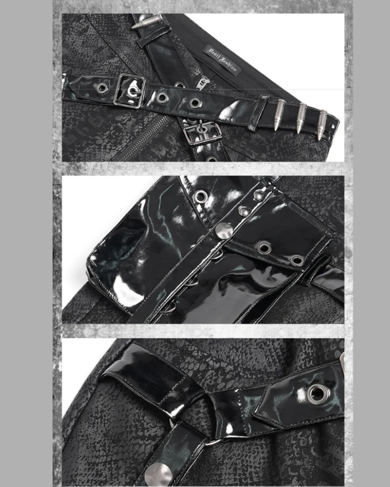 Darkwear Detachable Leg Bags Women Punk Pants - Image 8