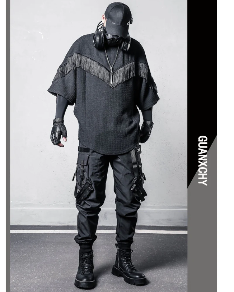 Darkwear Tassel Bat Sleeve T-Shirt - Image 6