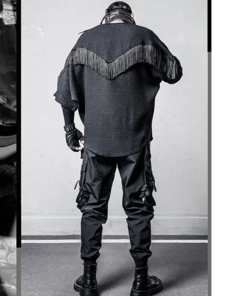 Darkwear Tassel Bat Sleeve T-Shirt - Image 7