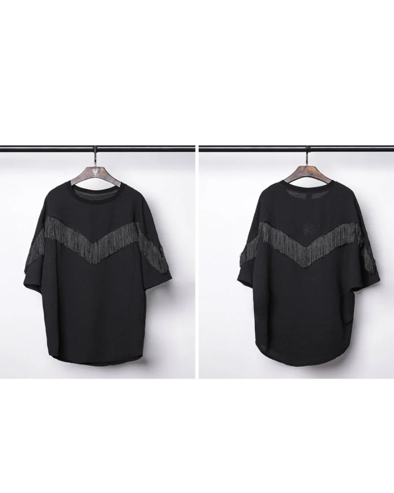 Darkwear Tassel Bat Sleeve T-Shirt - Image 8