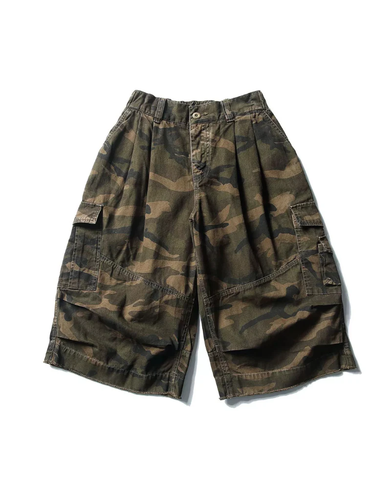 Streetwear Denim Style Baggy Camo Jorts - Image 7