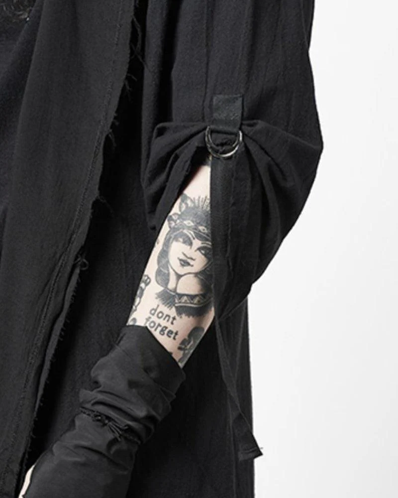 Diablo Immortal Techwear Ninja Cloak Long Coat - Image 11