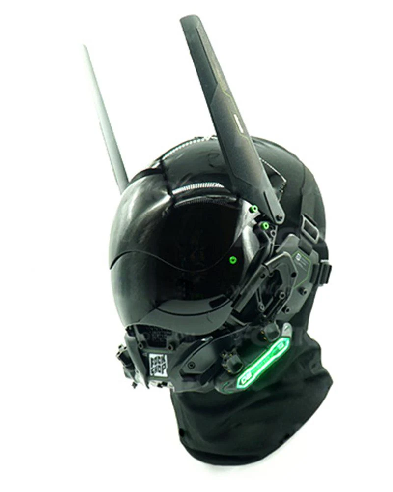 Earn Your Wings Cyberpunk Sci Fi Helmet Mask - Image 4