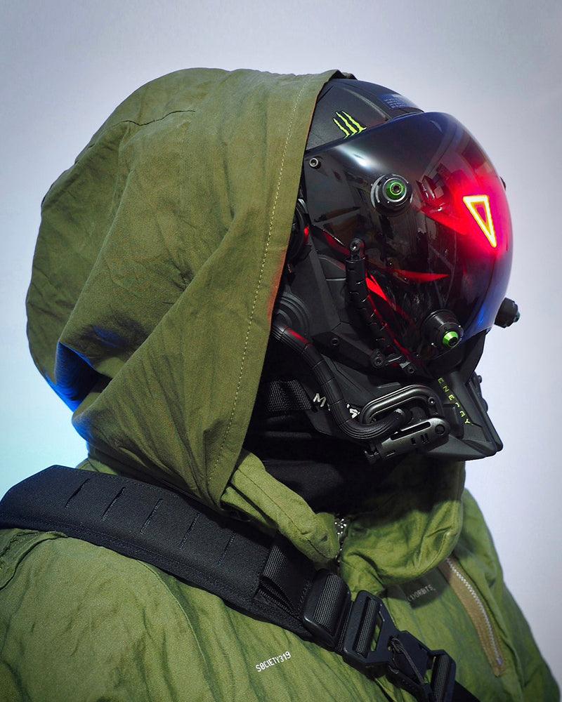 End The Battle LED Cyberpunk Helmet Mask - Image 4