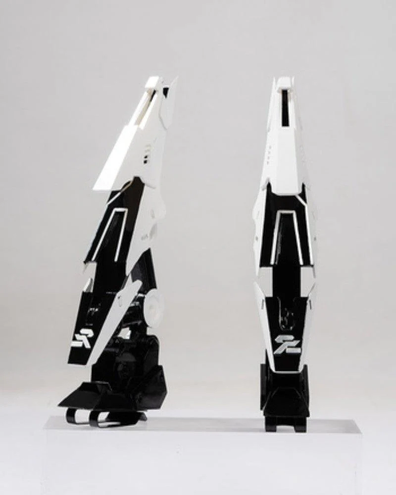 Fallen Angel Futuristic Cosplay Cyberpunk White Headband And Mask (Sold Separately) - Image 4