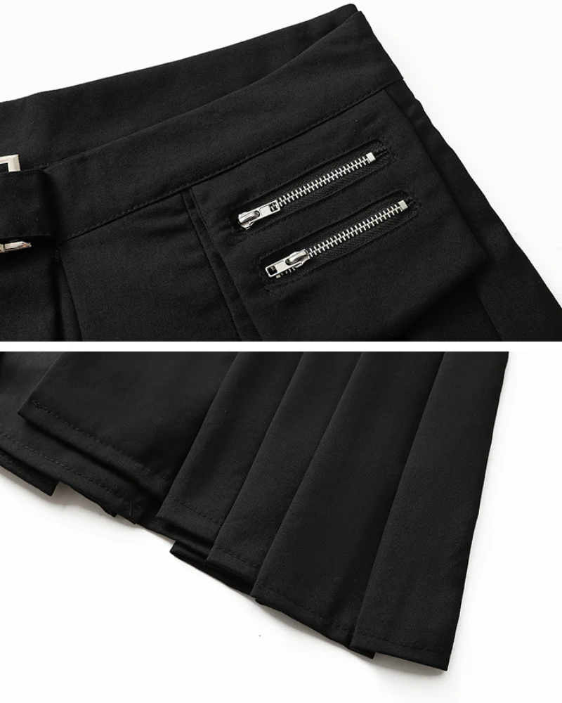 Functional Belt Pocket Cargo Mini Skirt - Image 6