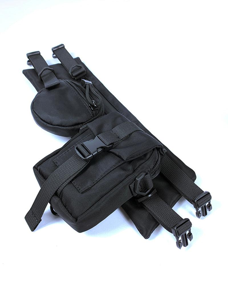 Functional Black Crossbody Chest Bag - Image 3