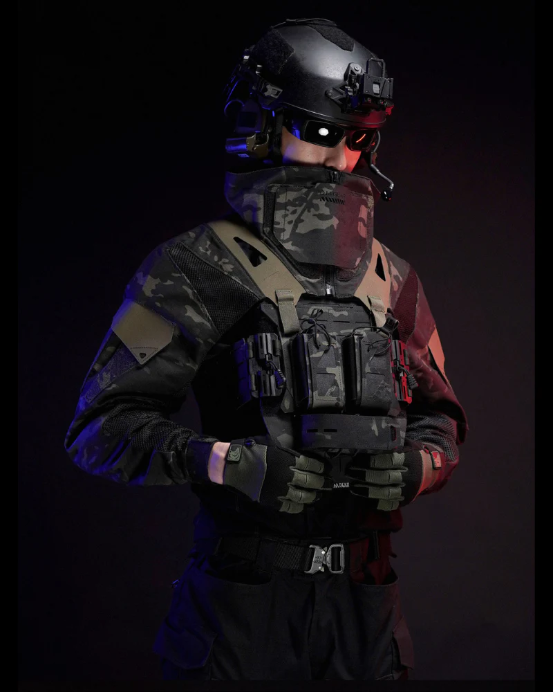 Functional Breathable Tactical Combat Jacket & Vest Set - Image 12