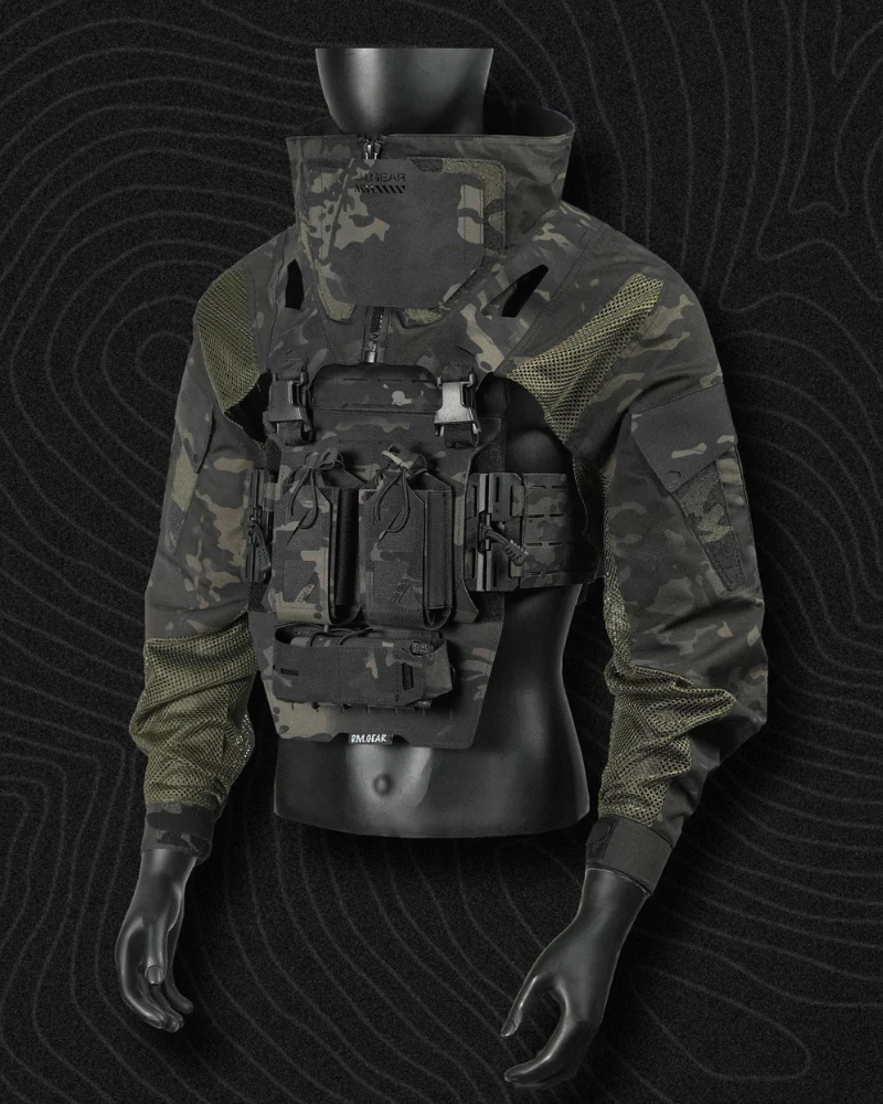 Functional Breathable Tactical Combat Jacket & Vest Set - Image 13