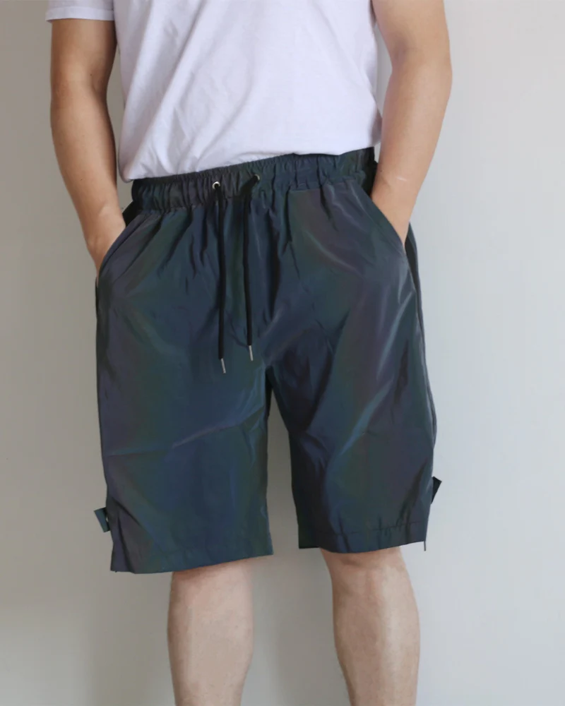 Functional Colorful Reflective Cargo Shorts - Image 6