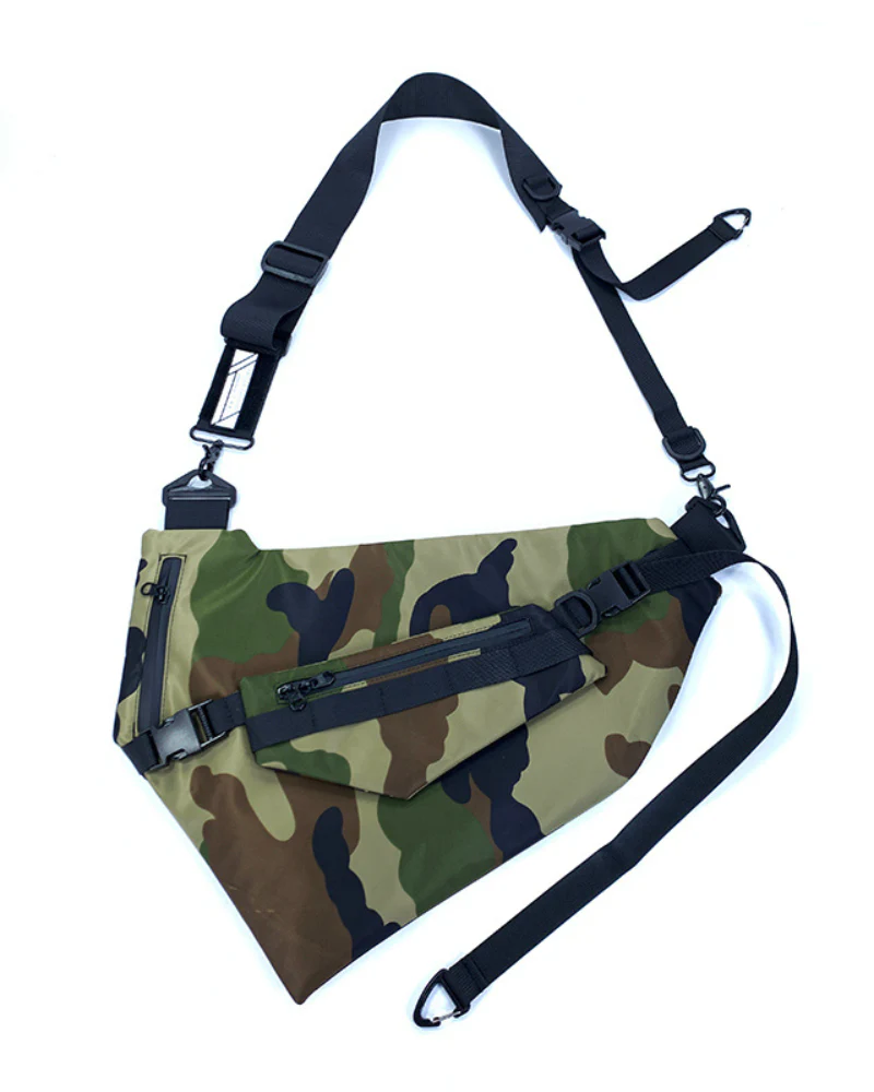Functional Detachable Black Sling Chest Bag - Image 16