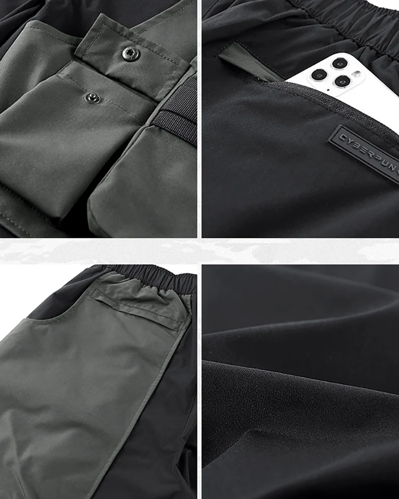Functional Fake Two Piece Cargo Shorts - Image 12