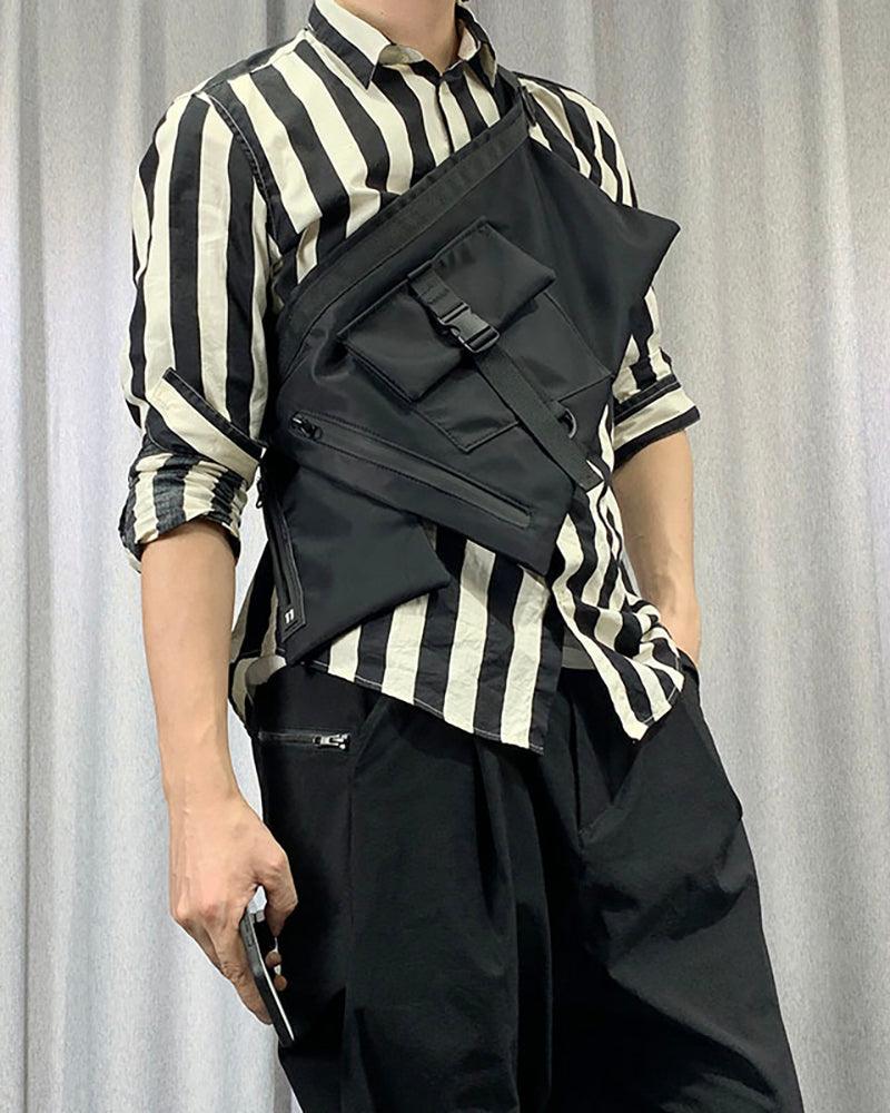Functional Japanese Apron Chest Sling Bag - Image 2