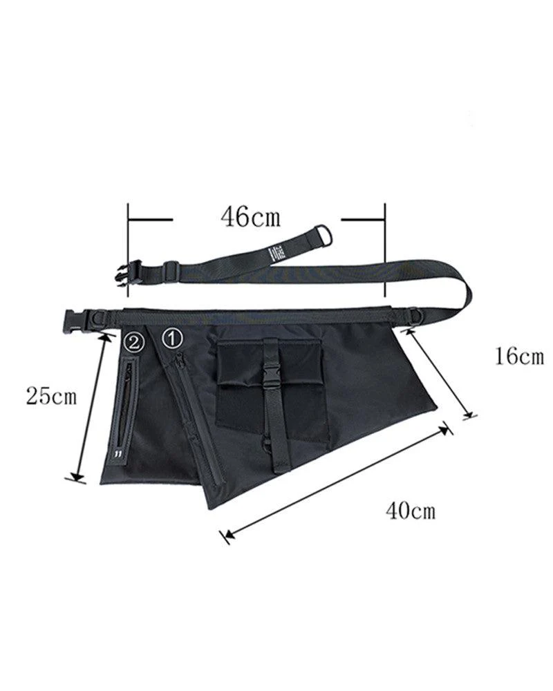 Functional Japanese Apron Chest Sling Bag - Image 9