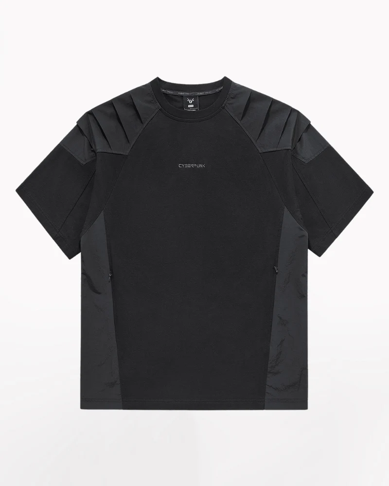 Functional Mech Patchwork Techwear T-Shirt - Image 3